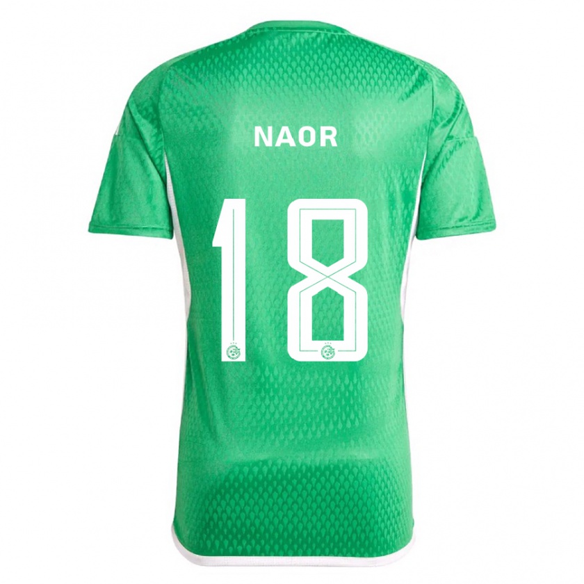 Kandiny Férfi Goni Naor #18 Fehér Kék Hazai Jersey 2023/24 Mez Póló Ing