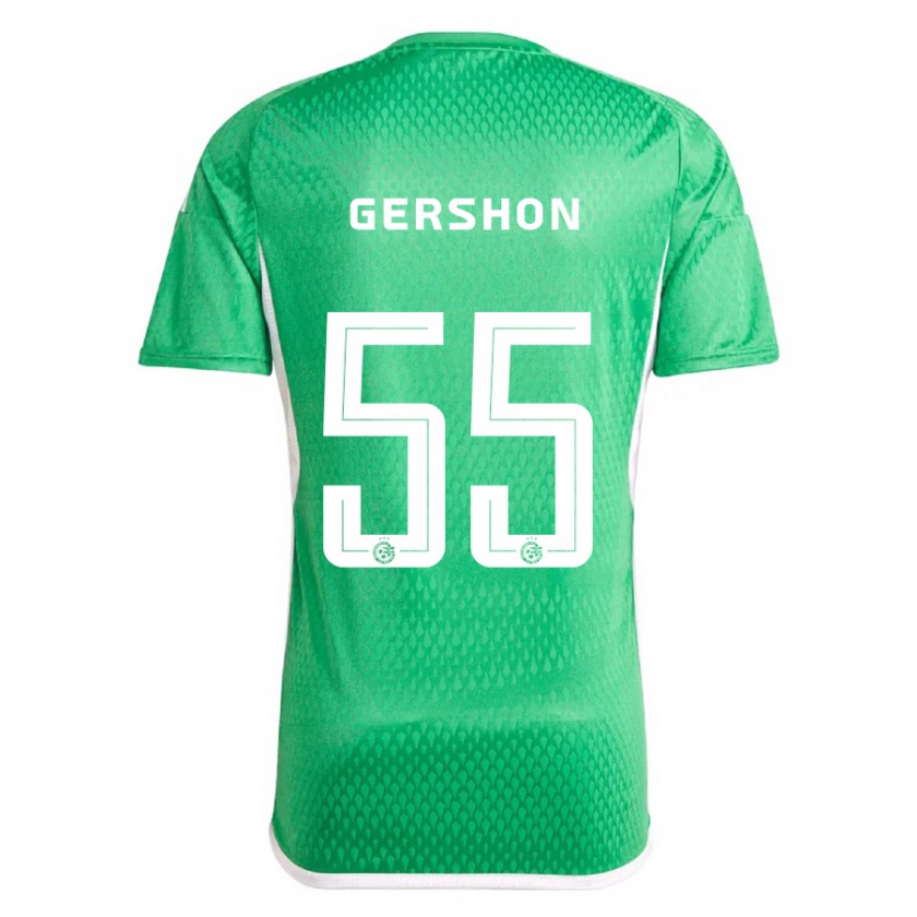 Kandiny Férfi Rami Gershon #55 Fehér Kék Hazai Jersey 2023/24 Mez Póló Ing