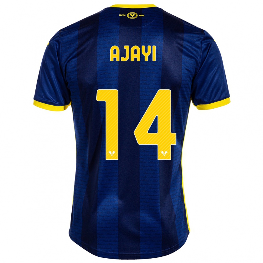 Kandiny Férfi Junior Ajayi #14 Haditengerészet Hazai Jersey 2023/24 Mez Póló Ing