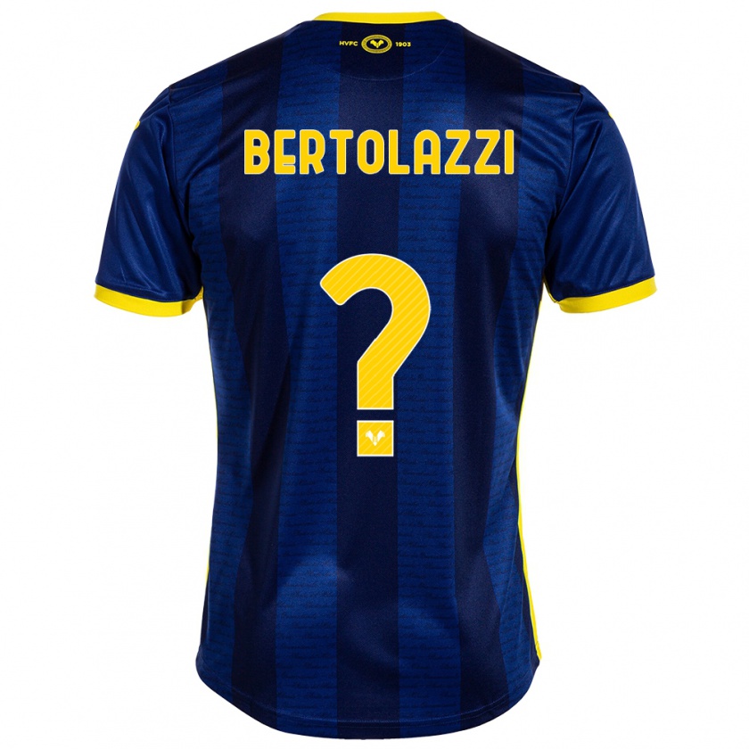 Kandiny Férfi Giovanni Bertolazzi #0 Haditengerészet Hazai Jersey 2023/24 Mez Póló Ing