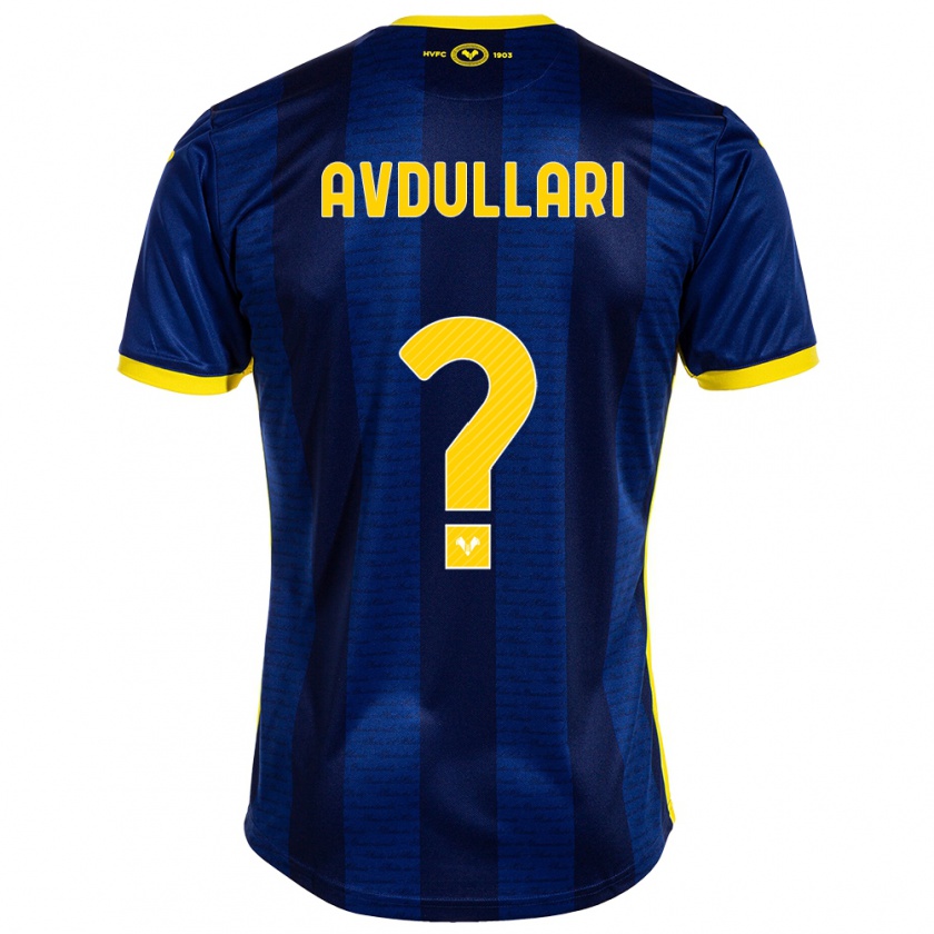 Kandiny Férfi Davide Avdullari #0 Haditengerészet Hazai Jersey 2023/24 Mez Póló Ing