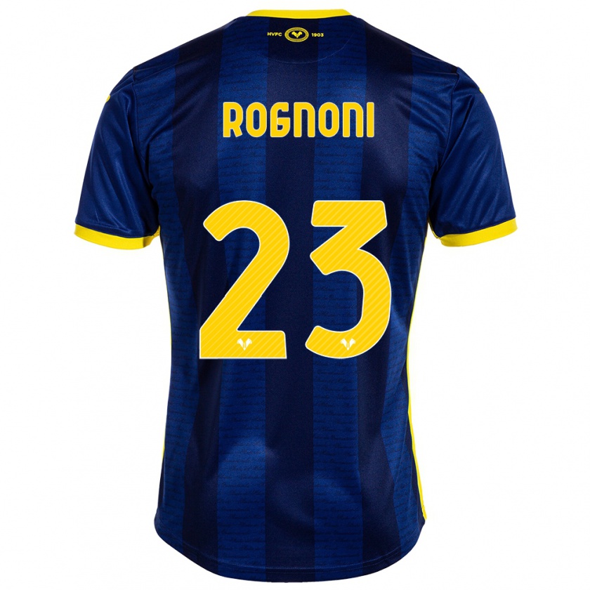 Kandiny Férfi Alessia Rognoni #23 Haditengerészet Hazai Jersey 2023/24 Mez Póló Ing