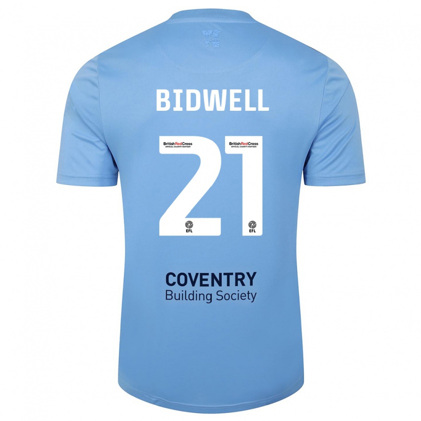 Kandiny Férfi Jake Bidwell #21 Égszínkék Hazai Jersey 2023/24 Mez Póló Ing