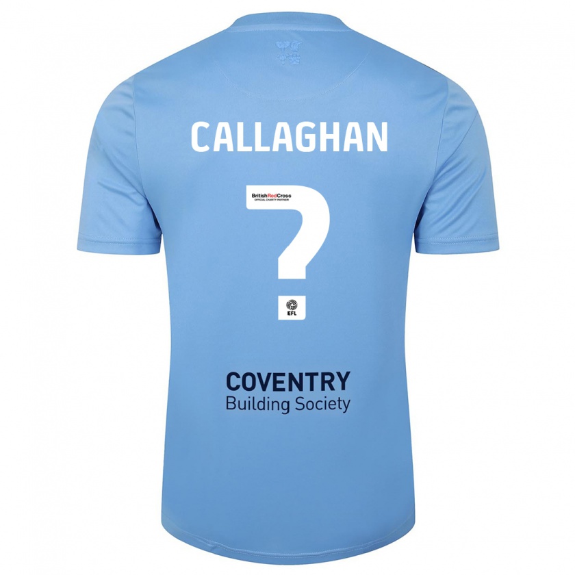 Kandiny Férfi Charlie Callaghan #0 Égszínkék Hazai Jersey 2023/24 Mez Póló Ing