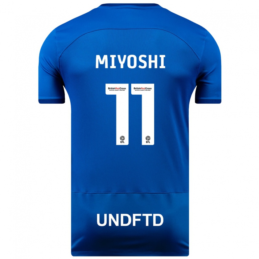 Kandiny Férfi Koji Miyoshi #11 Kék Hazai Jersey 2023/24 Mez Póló Ing