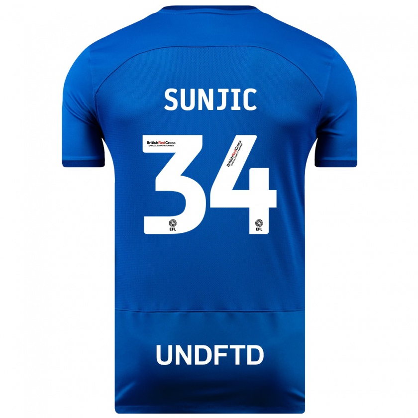 Kandiny Férfi Ivan Sunjic #34 Kék Hazai Jersey 2023/24 Mez Póló Ing