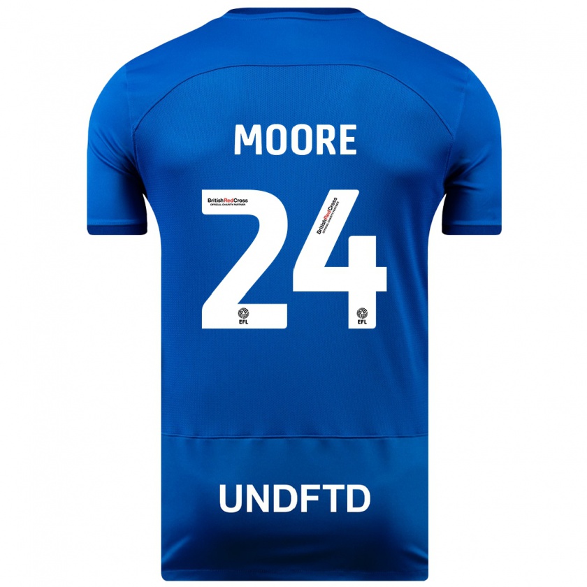 Kandiny Férfi Jade Ellis Moore #24 Kék Hazai Jersey 2023/24 Mez Póló Ing