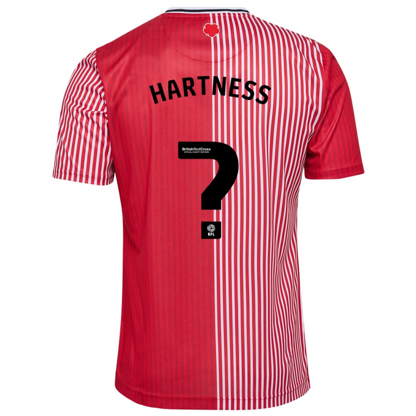 Kandiny Férfi Ethan Hartness #0 Piros Hazai Jersey 2023/24 Mez Póló Ing