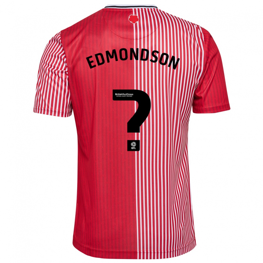 Kandiny Férfi Tyler Edmondson #0 Piros Hazai Jersey 2023/24 Mez Póló Ing