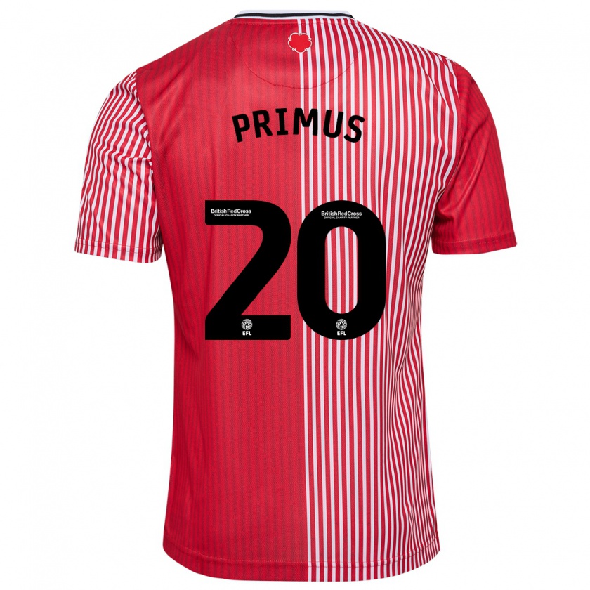 Kandiny Férfi Atlanta Primus #20 Piros Hazai Jersey 2023/24 Mez Póló Ing