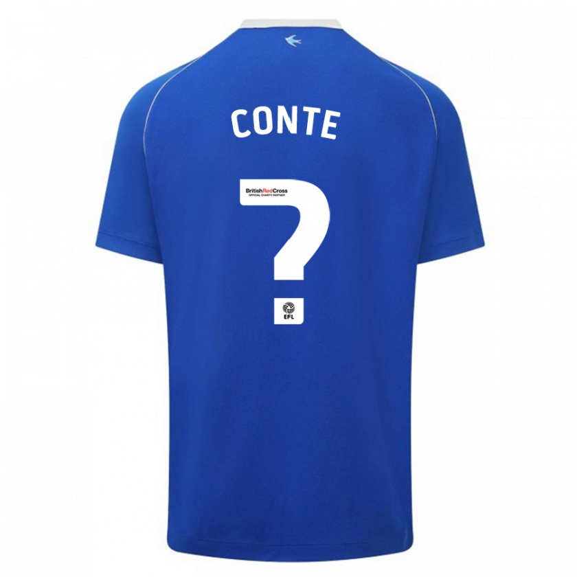 Kandiny Férfi Raheem Conte #0 Kék Hazai Jersey 2023/24 Mez Póló Ing