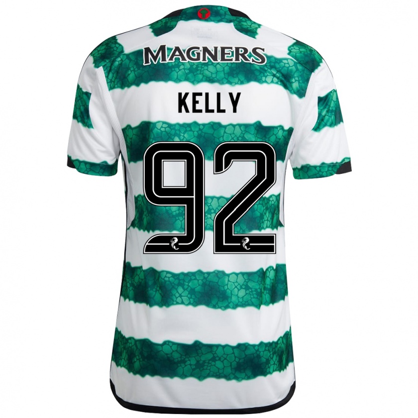 Kandiny Férfi Daniel Kelly #92 Zöld Hazai Jersey 2023/24 Mez Póló Ing