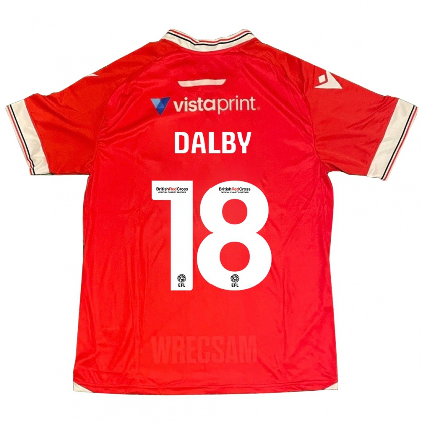 Kandiny Férfi Sam Dalby #18 Piros Hazai Jersey 2023/24 Mez Póló Ing