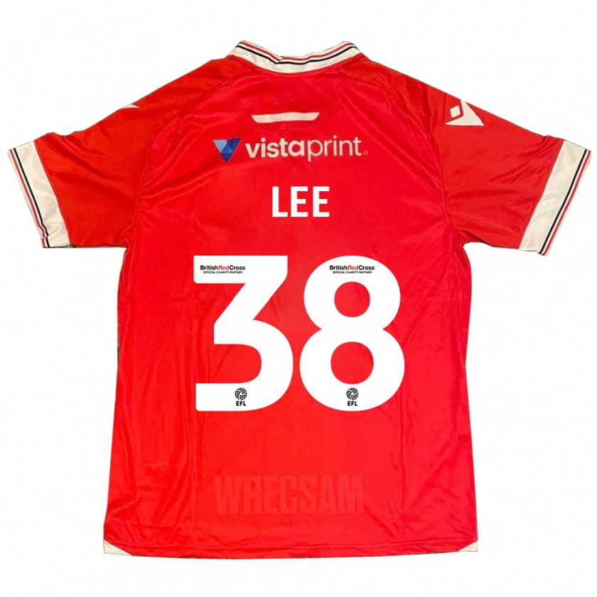 Kandiny Férfi Elliot Lee #38 Piros Hazai Jersey 2023/24 Mez Póló Ing