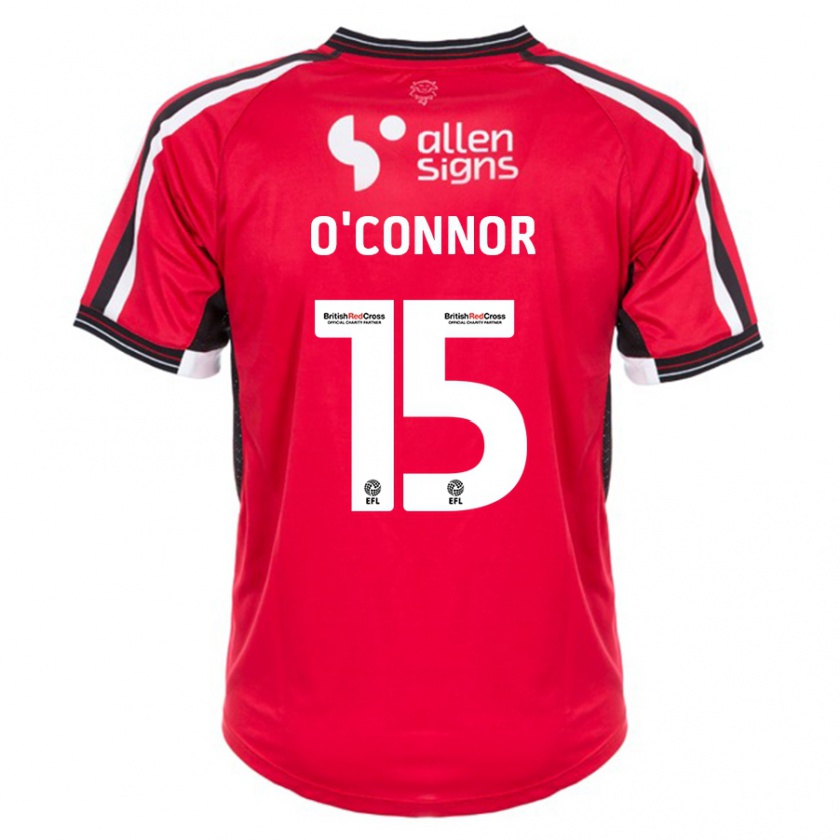 Kandiny Férfi Paudie O'connor #15 Piros Hazai Jersey 2023/24 Mez Póló Ing