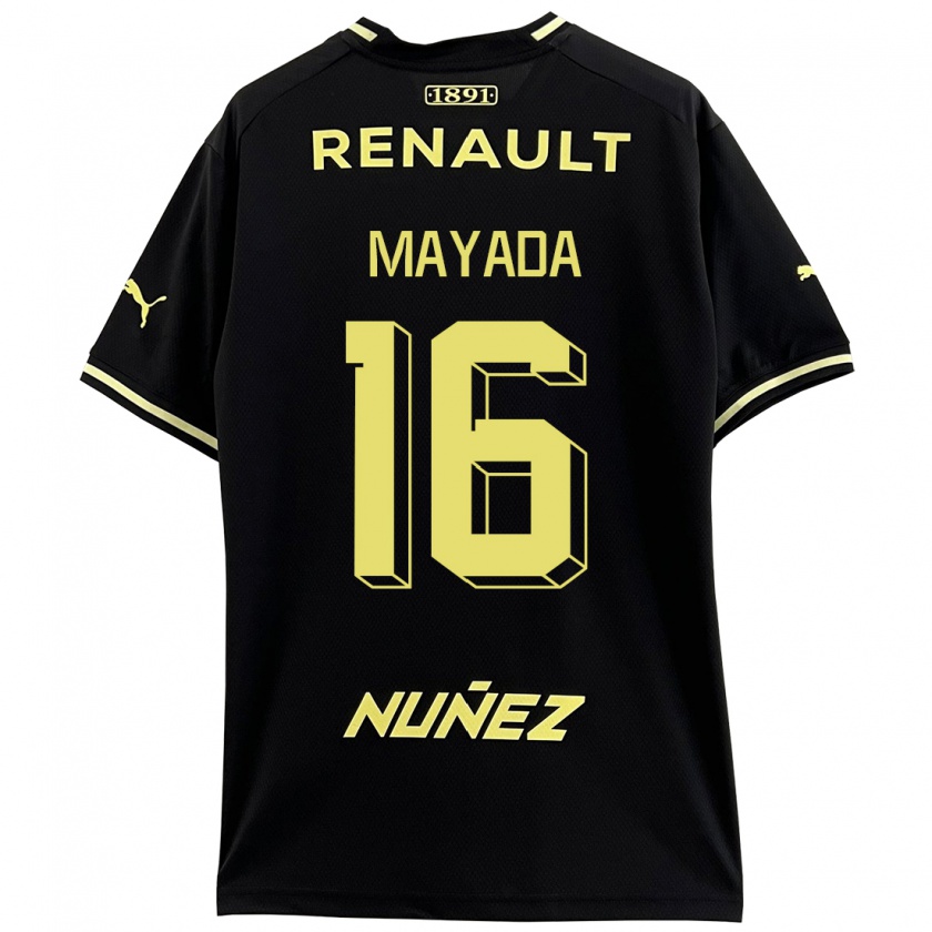 Kandiny Férfi Camilo Mayada #16 Fekete Idegenbeli Jersey 2023/24 Mez Póló Ing