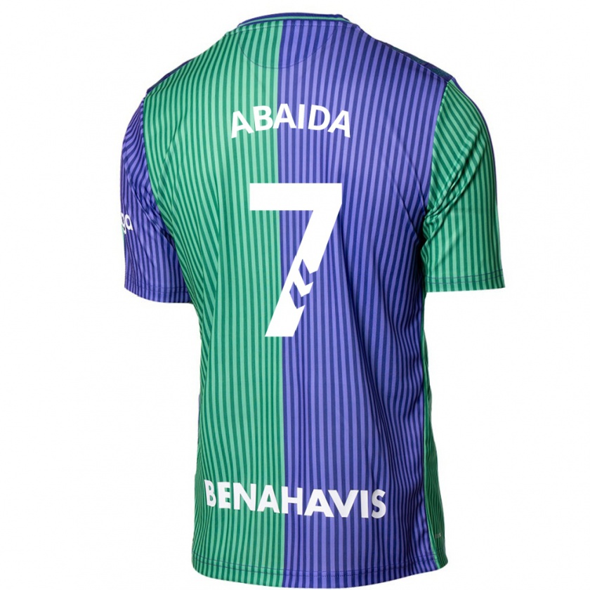 Kandiny Férfi Haitam Abaida #7 Zöldes-Kék Idegenbeli Jersey 2023/24 Mez Póló Ing