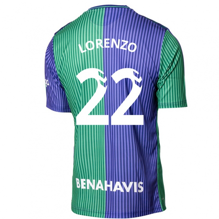 Kandiny Férfi Dani Lorenzo #22 Zöldes-Kék Idegenbeli Jersey 2023/24 Mez Póló Ing