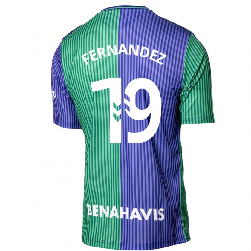 Kandiny Férfi Raúl Fernández #19 Zöldes-Kék Idegenbeli Jersey 2023/24 Mez Póló Ing