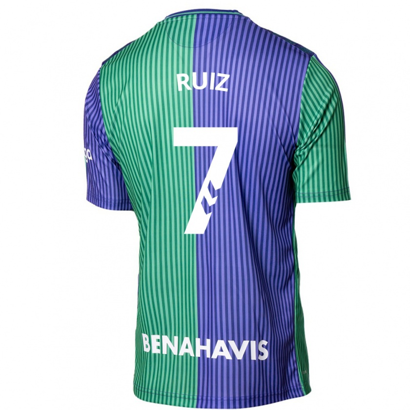 Kandiny Férfi María Ruiz #7 Zöldes-Kék Idegenbeli Jersey 2023/24 Mez Póló Ing