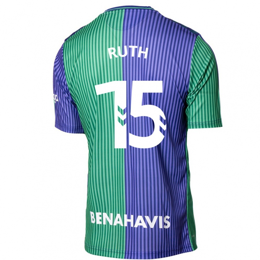 Kandiny Férfi Ruth #15 Zöldes-Kék Idegenbeli Jersey 2023/24 Mez Póló Ing