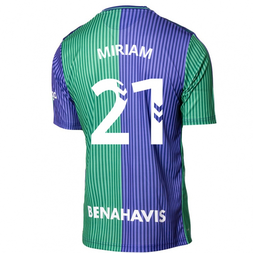 Kandiny Férfi Míriam #21 Zöldes-Kék Idegenbeli Jersey 2023/24 Mez Póló Ing