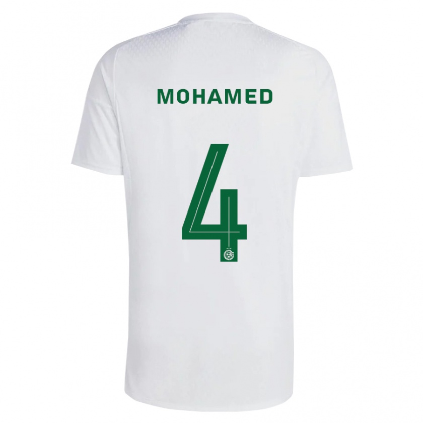 Kandiny Férfi Ali Mohamed #4 Zöldes-Kék Idegenbeli Jersey 2023/24 Mez Póló Ing