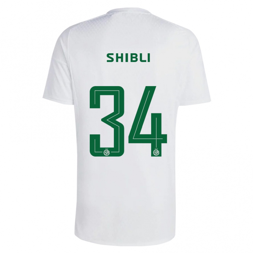 Kandiny Férfi Hamza Shibli #34 Zöldes-Kék Idegenbeli Jersey 2023/24 Mez Póló Ing