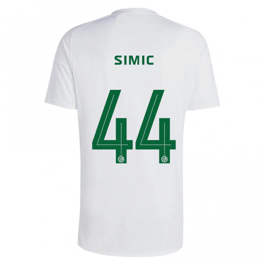 Kandiny Férfi Lorenco Simic #44 Zöldes-Kék Idegenbeli Jersey 2023/24 Mez Póló Ing