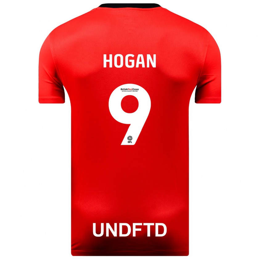 Kandiny Férfi Scott Hogan #9 Piros Idegenbeli Jersey 2023/24 Mez Póló Ing