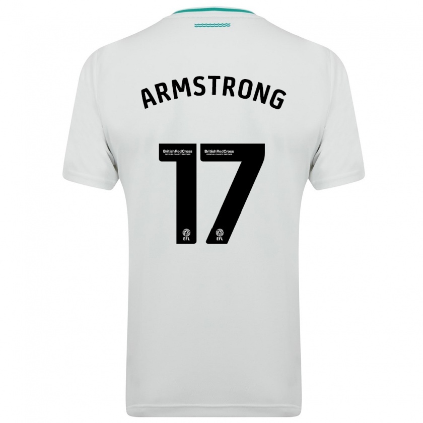 Kandiny Férfi Stuart Armstrong #17 Fehér Idegenbeli Jersey 2023/24 Mez Póló Ing