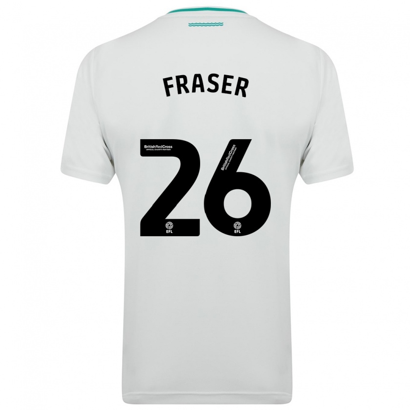 Kandiny Férfi Ryan Fraser #26 Fehér Idegenbeli Jersey 2023/24 Mez Póló Ing