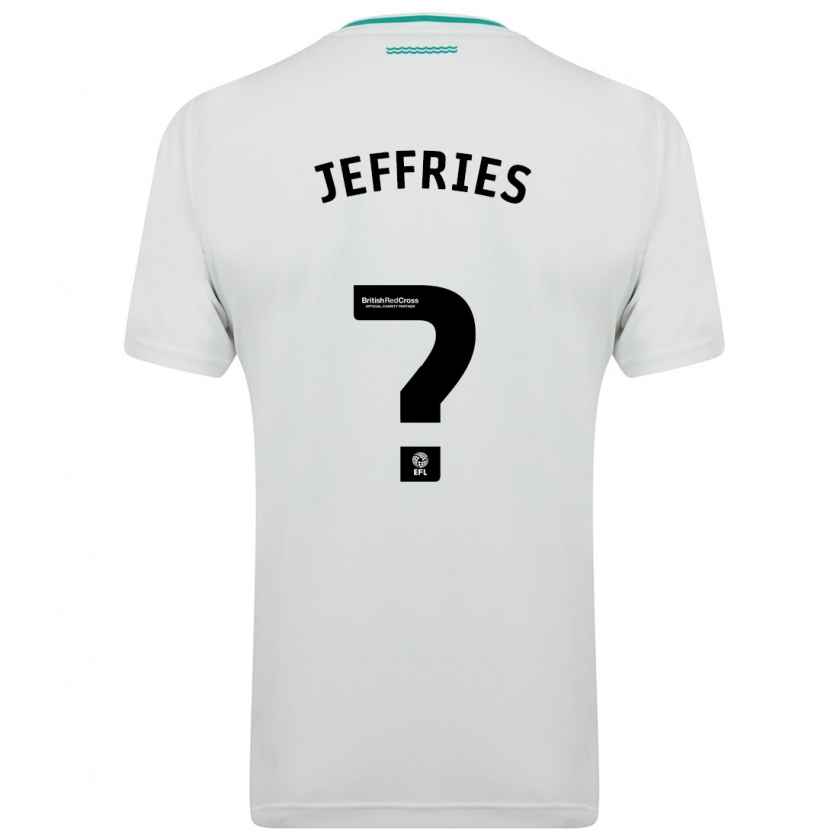 Kandiny Férfi Josh Jeffries #0 Fehér Idegenbeli Jersey 2023/24 Mez Póló Ing