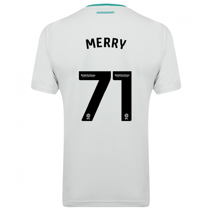 Kandiny Férfi Will Merry #71 Fehér Idegenbeli Jersey 2023/24 Mez Póló Ing