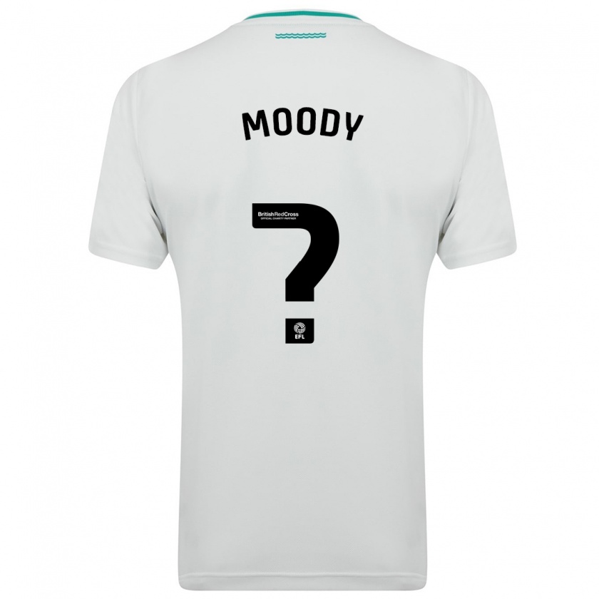 Kandiny Férfi Dylan Moody #0 Fehér Idegenbeli Jersey 2023/24 Mez Póló Ing