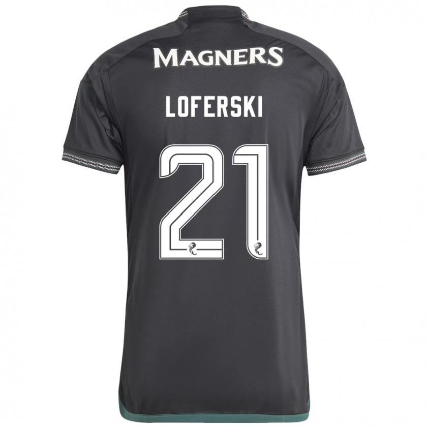 Kandiny Férfi Kit Loferski #21 Fekete Idegenbeli Jersey 2023/24 Mez Póló Ing