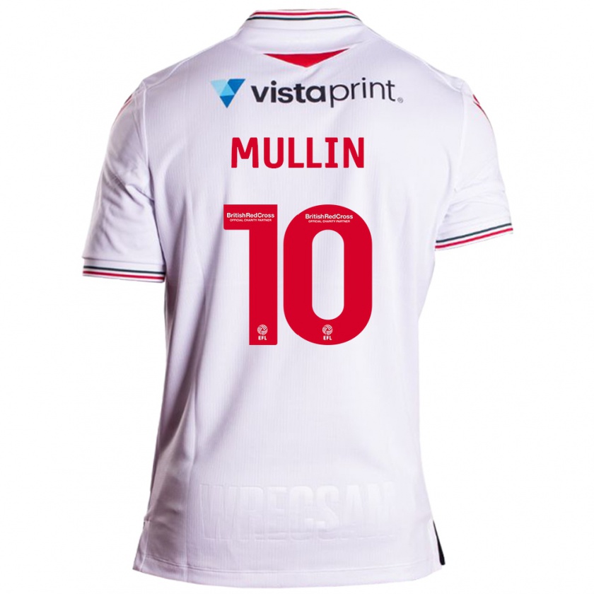 Kandiny Férfi Paul Mullin #10 Fehér Idegenbeli Jersey 2023/24 Mez Póló Ing