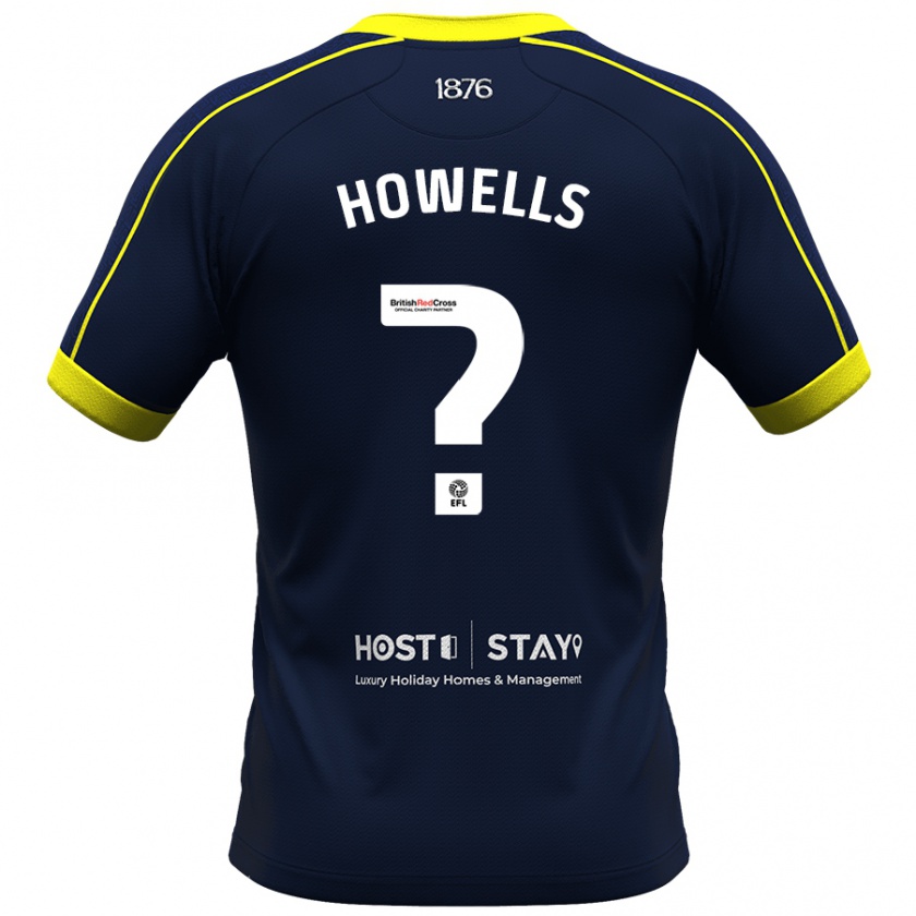 Kandiny Férfi Max Howells #0 Haditengerészet Idegenbeli Jersey 2023/24 Mez Póló Ing