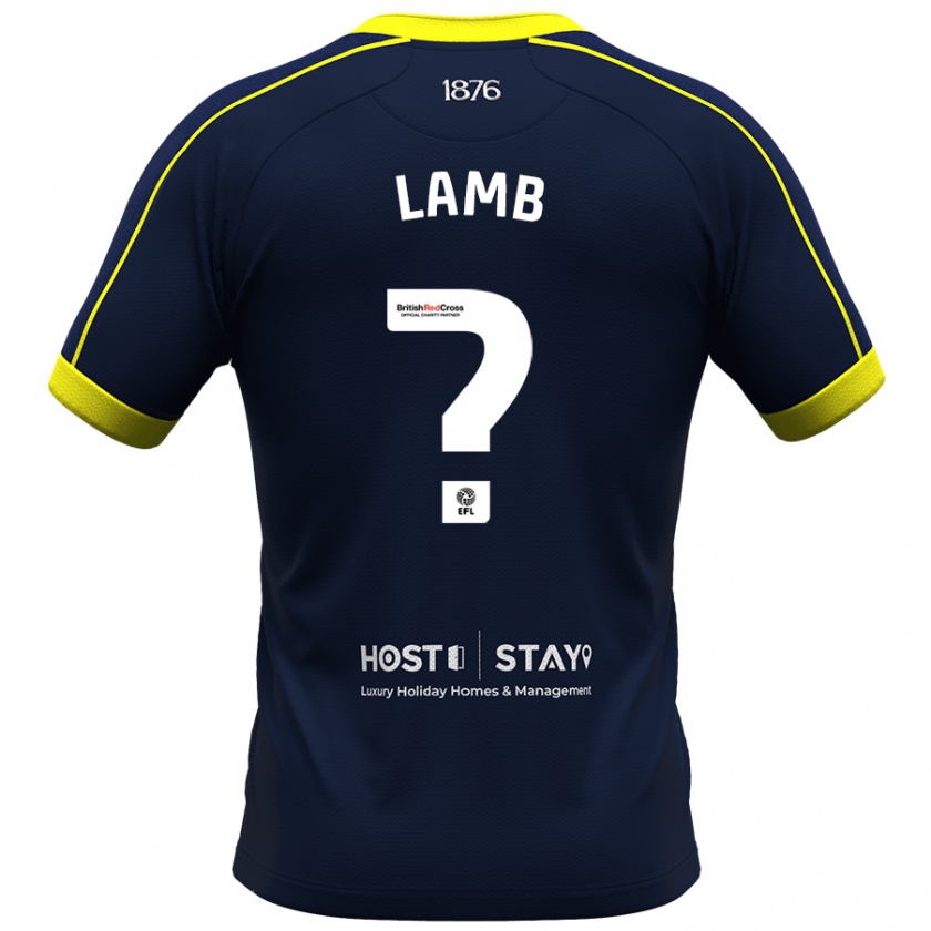 Kandiny Férfi Oliver Lamb #0 Haditengerészet Idegenbeli Jersey 2023/24 Mez Póló Ing