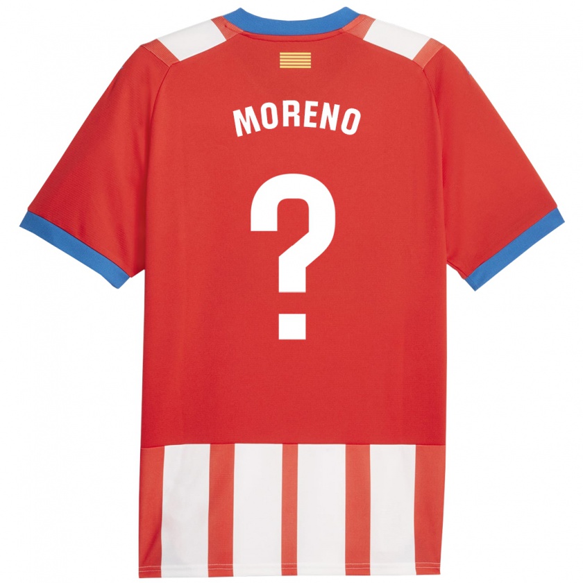 Kandiny Női Gerard Moreno #0 Piros Fehér Hazai Jersey 2023/24 Mez Póló Ing