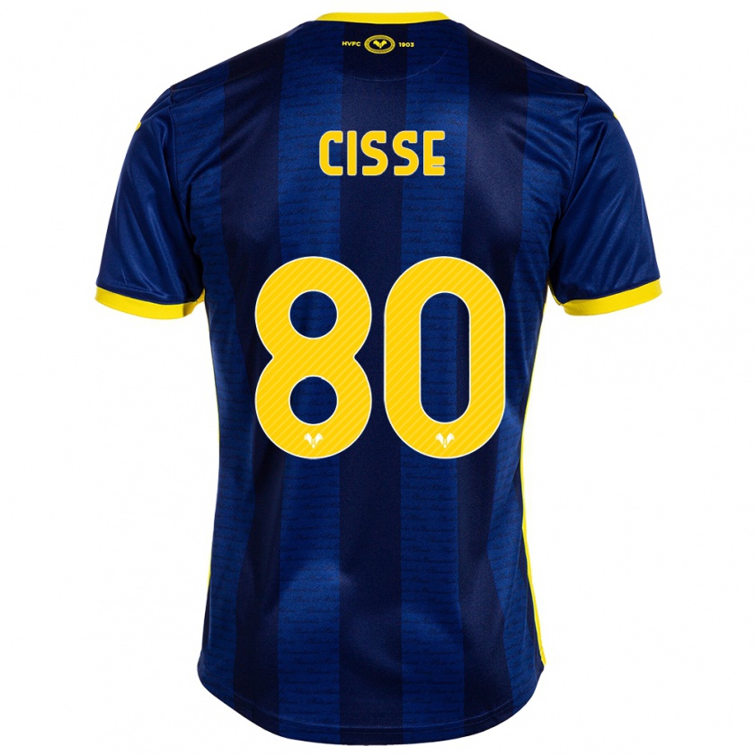 Kandiny Női Alphadjo Cissè #80 Haditengerészet Hazai Jersey 2023/24 Mez Póló Ing