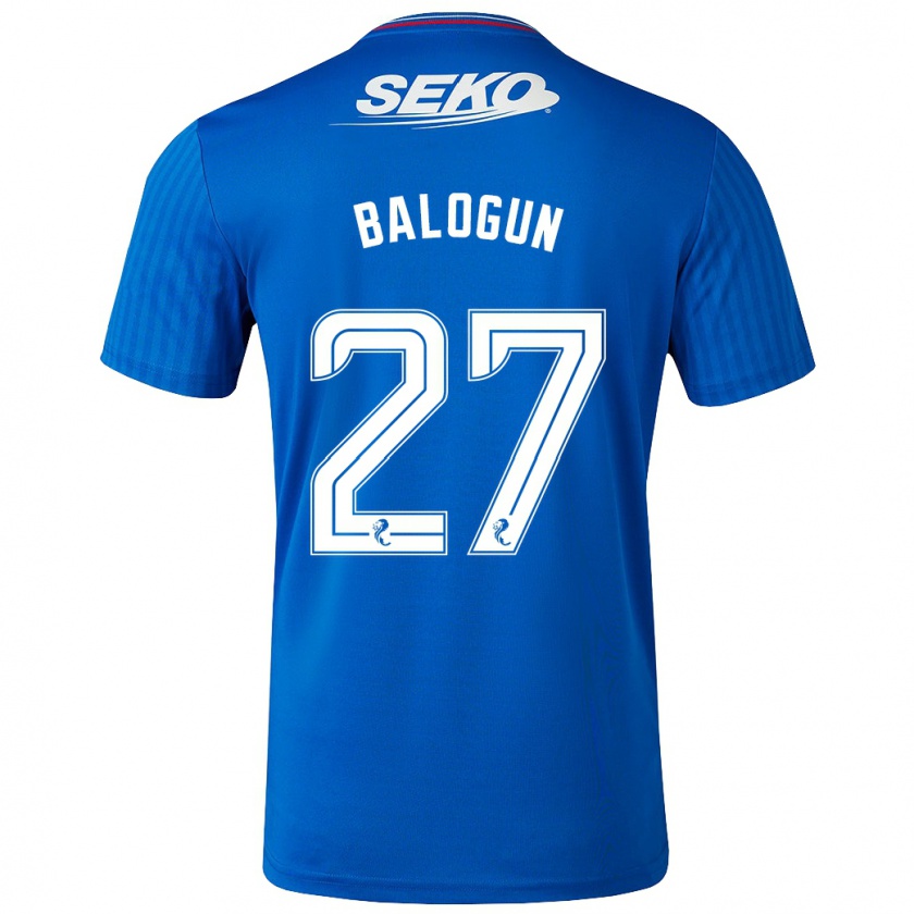 Kandiny Női Leon Balogun #27 Kék Hazai Jersey 2023/24 Mez Póló Ing