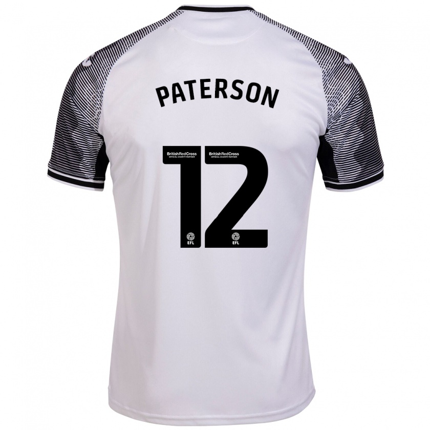 Kandiny Női Jamie Paterson #12 Fehér Hazai Jersey 2023/24 Mez Póló Ing