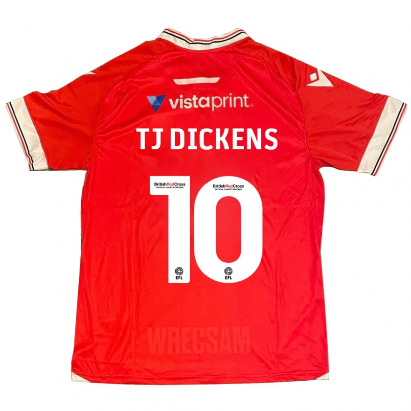 Kandiny Női Tonicha Tj Dickens #10 Piros Hazai Jersey 2023/24 Mez Póló Ing