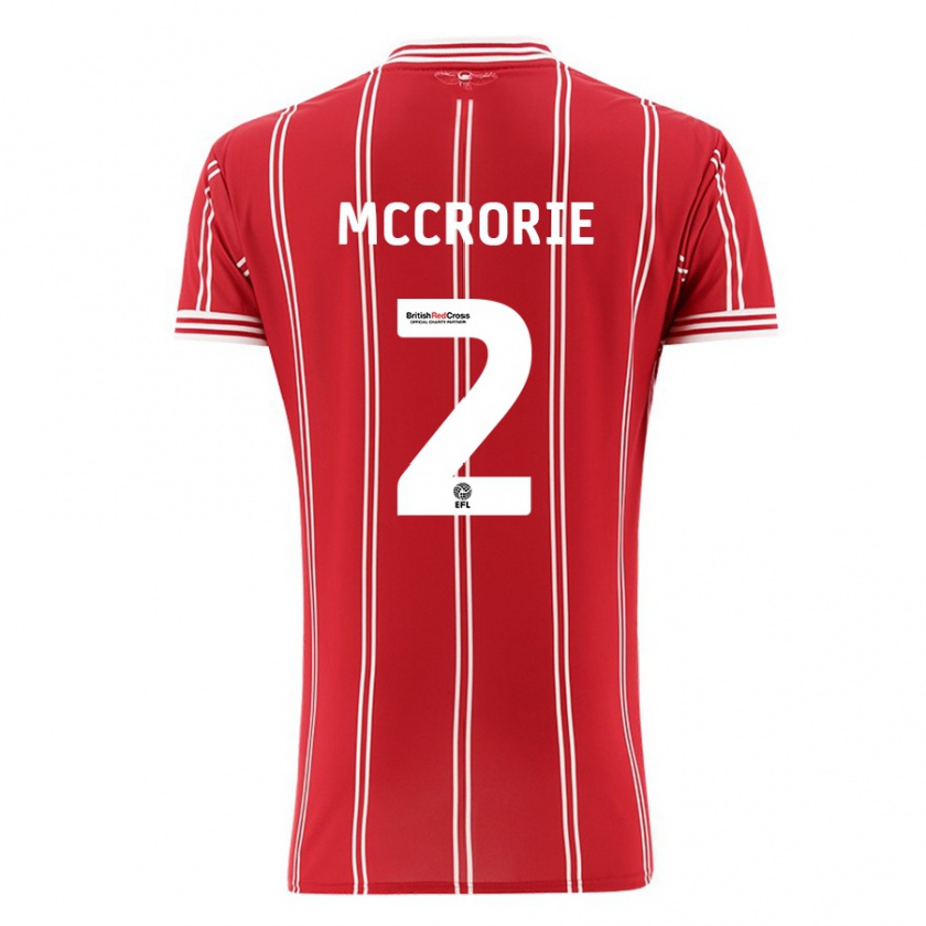 Kandiny Női Ross Mccrorie #2 Piros Hazai Jersey 2023/24 Mez Póló Ing