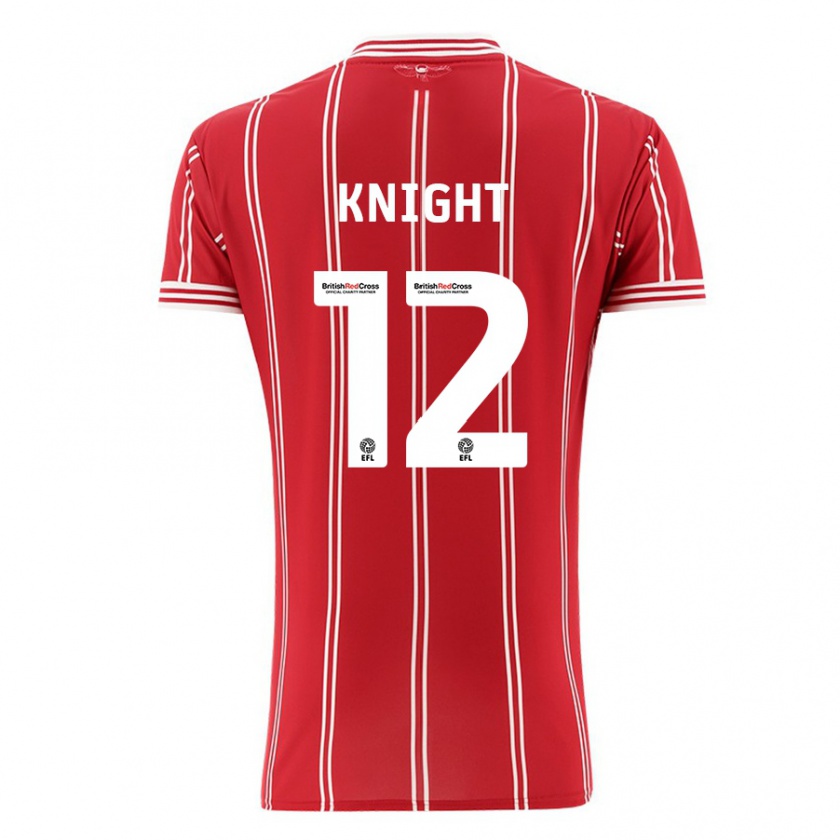 Kandiny Női Jason Knight #12 Piros Hazai Jersey 2023/24 Mez Póló Ing