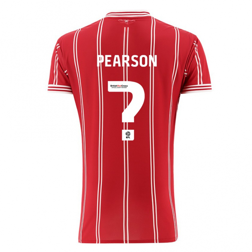 Kandiny Női Sam Pearson #0 Piros Hazai Jersey 2023/24 Mez Póló Ing