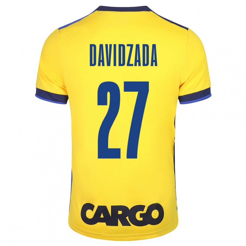 Kandiny Női Ofir Davidzada #27 Sárga Hazai Jersey 2023/24 Mez Póló Ing