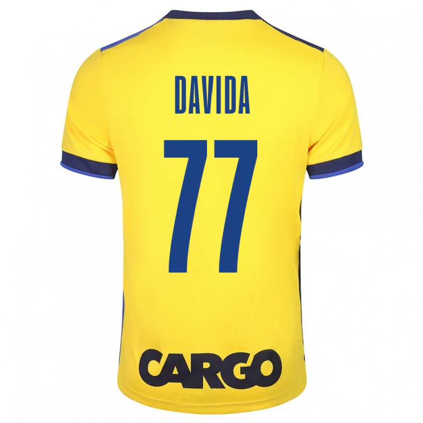 Kandiny Női Osher Davida #77 Sárga Hazai Jersey 2023/24 Mez Póló Ing