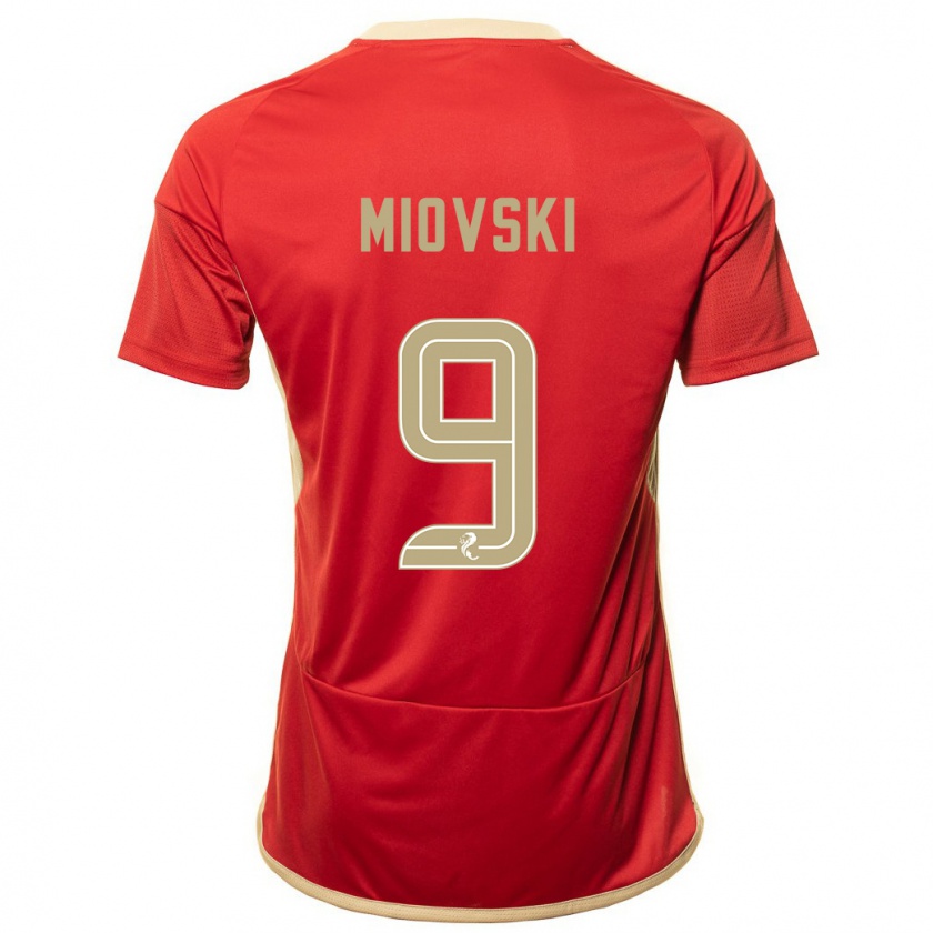 Kandiny Női Bojan Miovski #9 Piros Hazai Jersey 2023/24 Mez Póló Ing